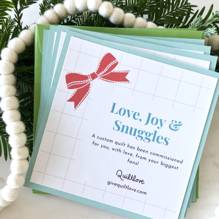 Wrap a loved one in Quiltlove  this holiday season!